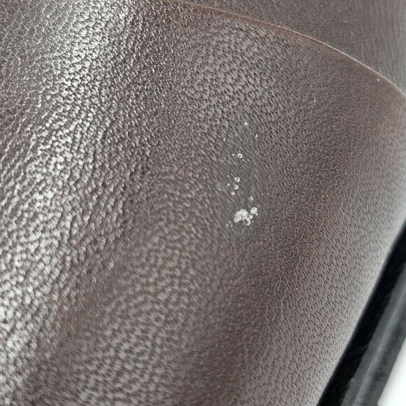 Bruno Magli Italy Men's size 6.5 Dress Shoes Brown Nappa Leather Cap-toe Oxfords - Picture 7 of 13